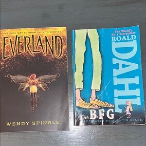 Lot of 2 Books Everland and The BFG Books Paperback EUC